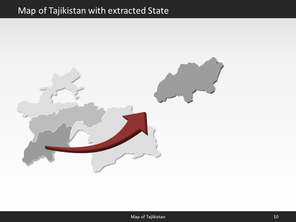 powerpoint map tajikistan
