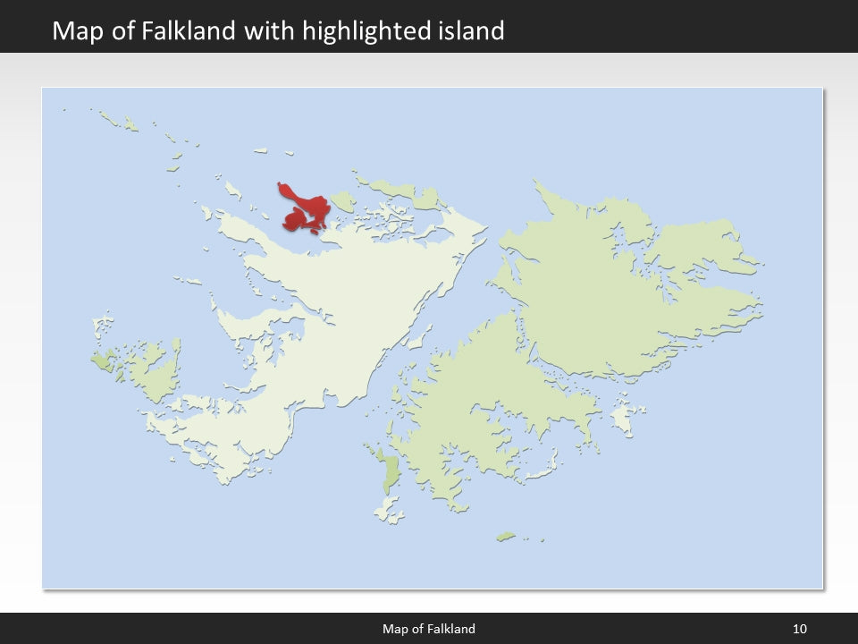 powerpoint map falkland islands