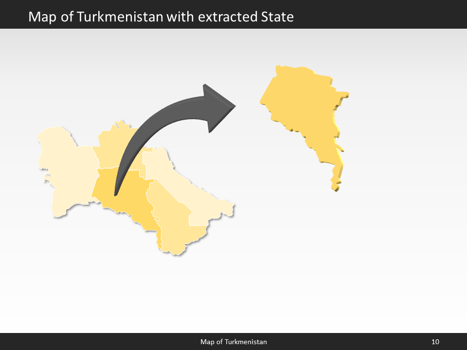 powerpoint map turkmensitan