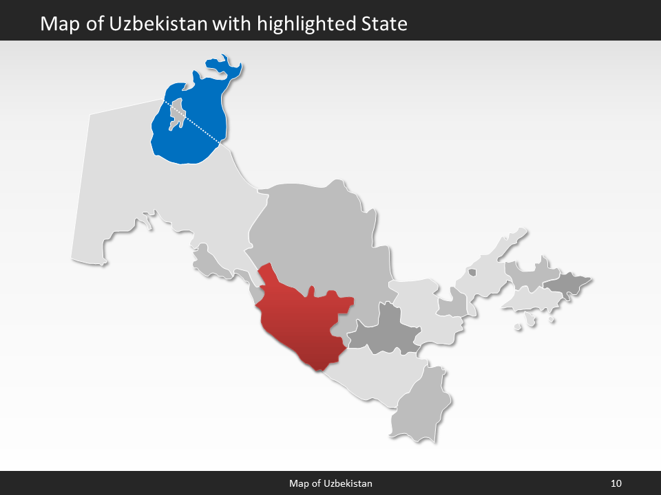 powerpoint map uzbekistan