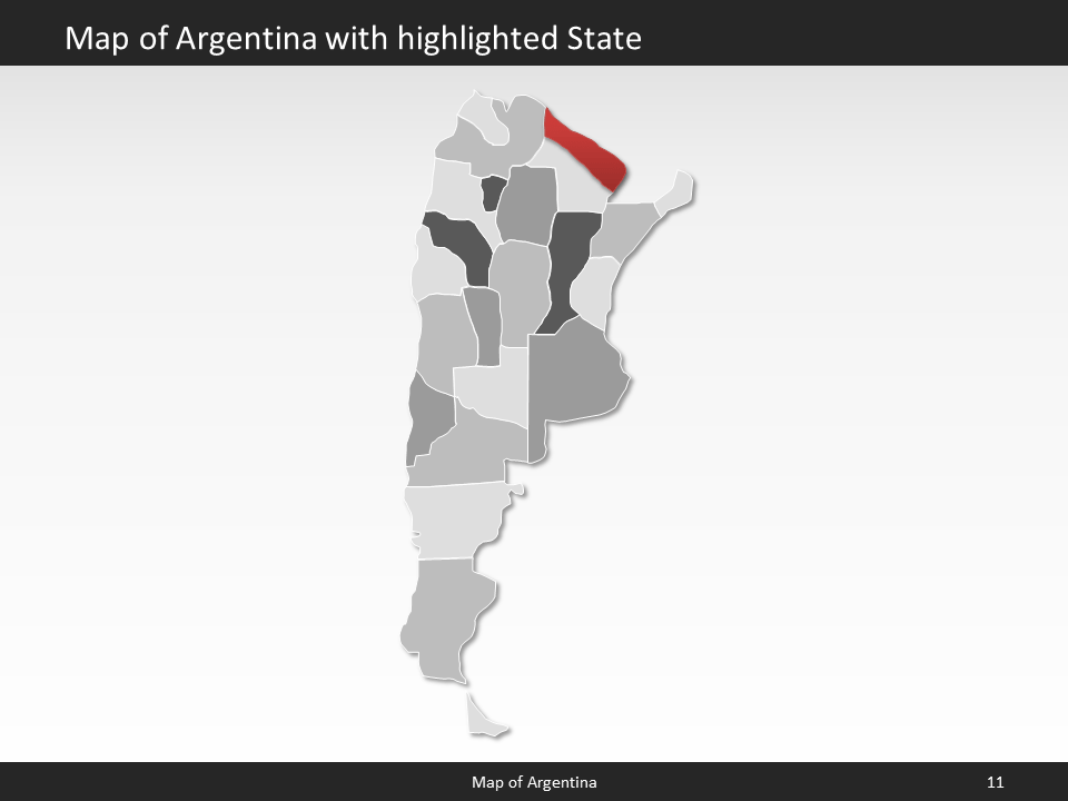 powerpoint map argentina
