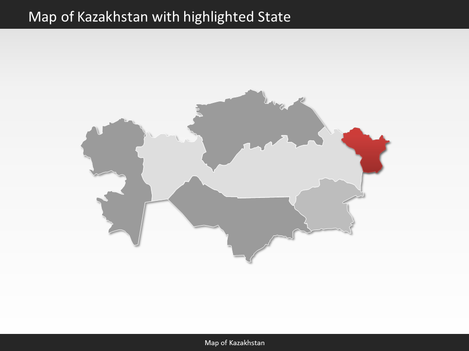 powerpoint map kazakhstan