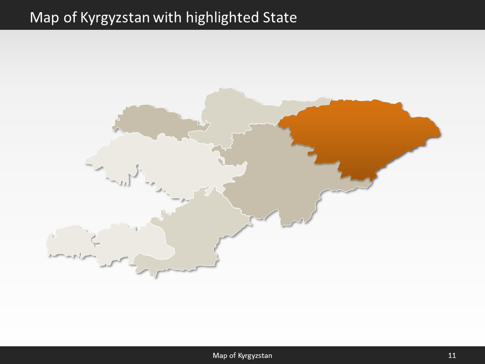 powerpoint map kyrgyzstan