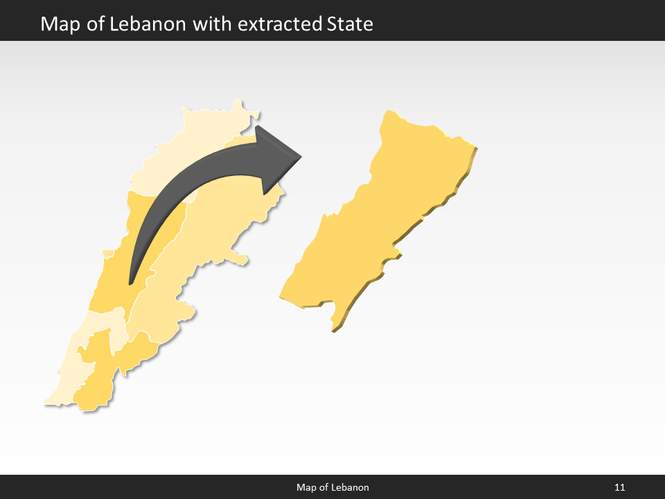 powerpoint map lebanon