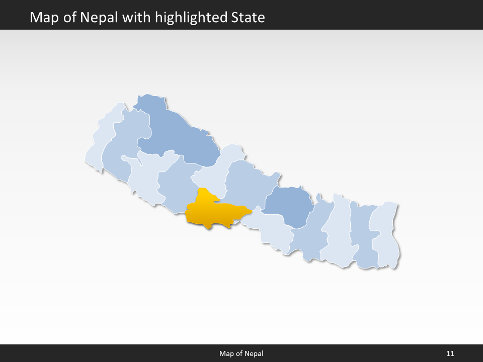 powerpoint map nepal