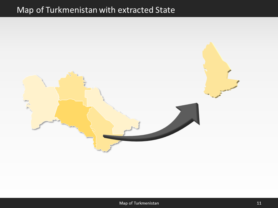 powerpoint map turkmensitan