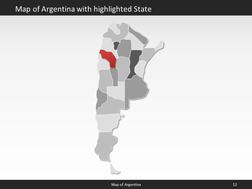 powerpoint map argentina