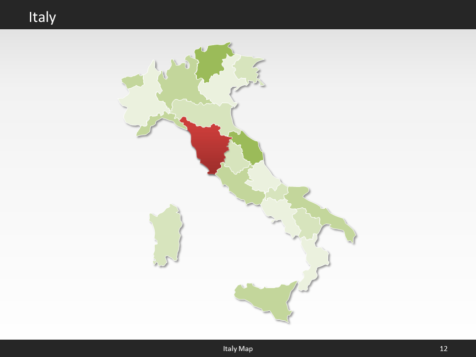 powerpoint map italy