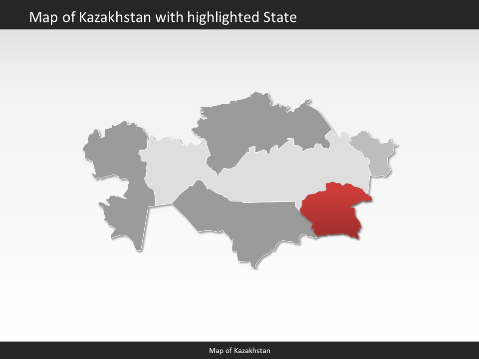 powerpoint map kazakhstan