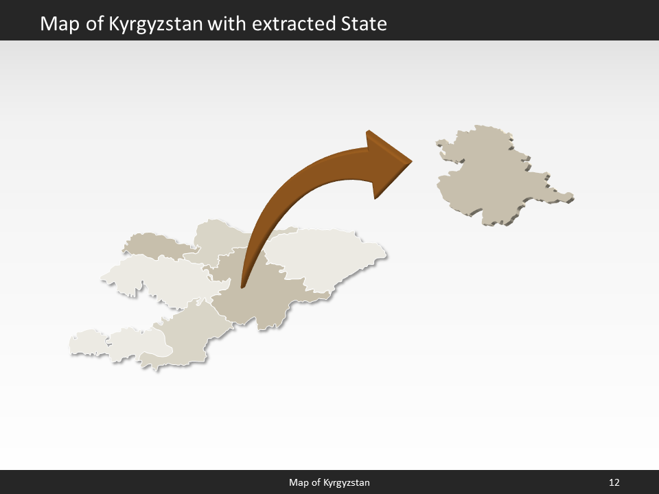 powerpoint map kyrgyzstan