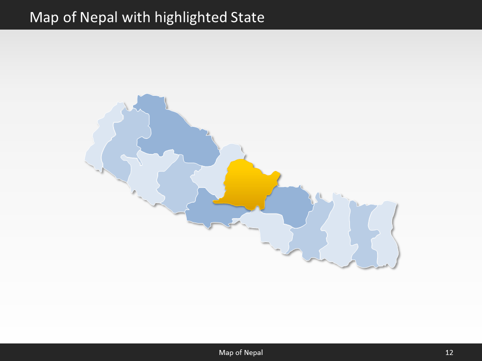 powerpoint map nepal