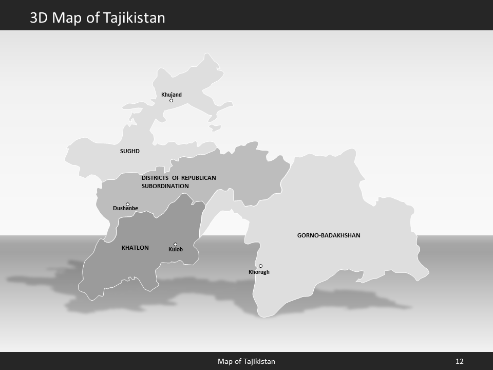powerpoint map tajikistan