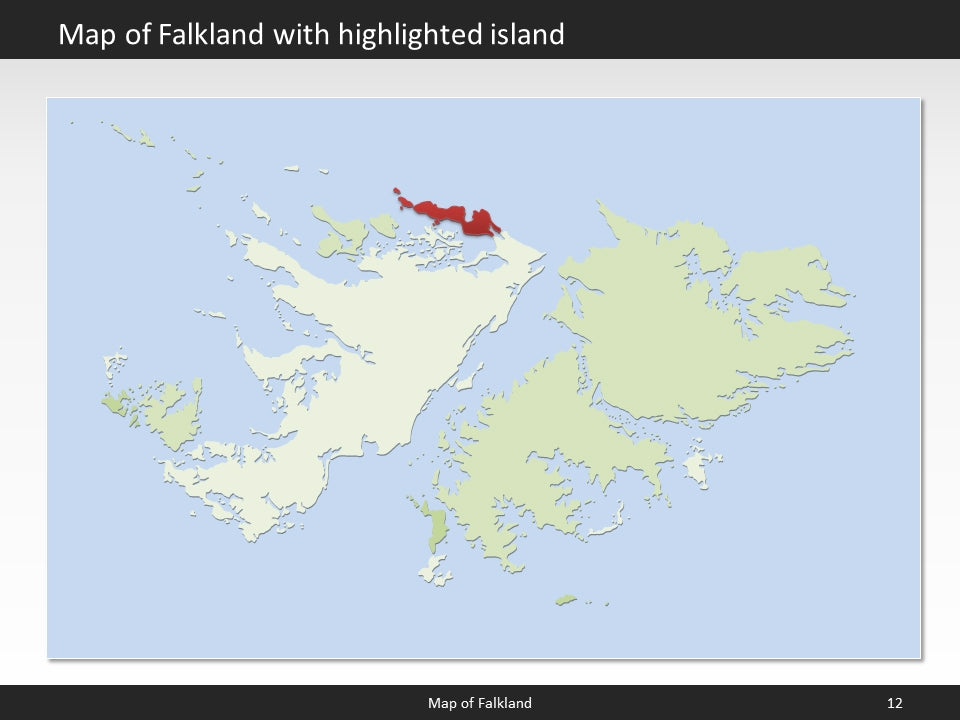powerpoint map falkland islands