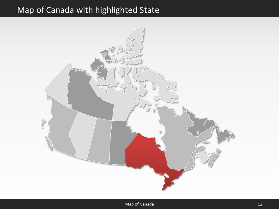 powerpoint map canada