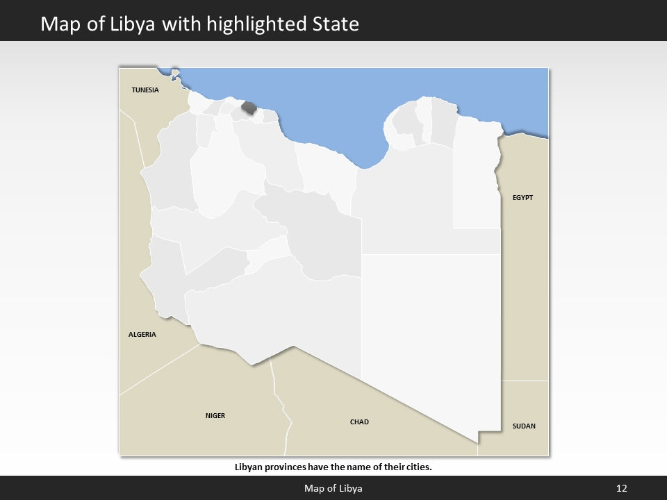 powerpoint map libya
