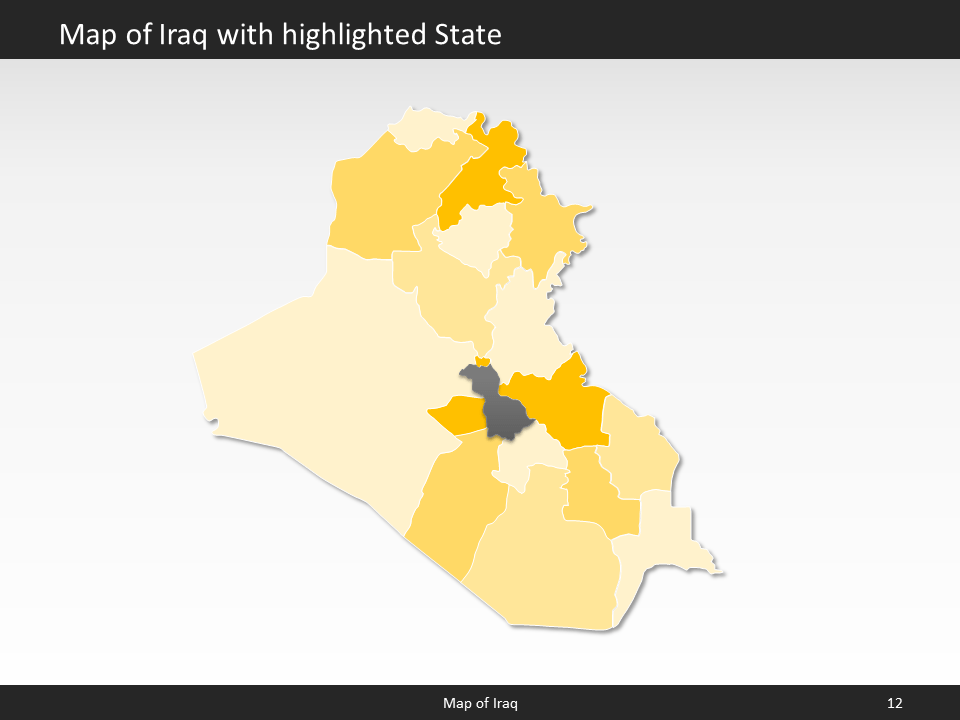 powerpoint map iraq