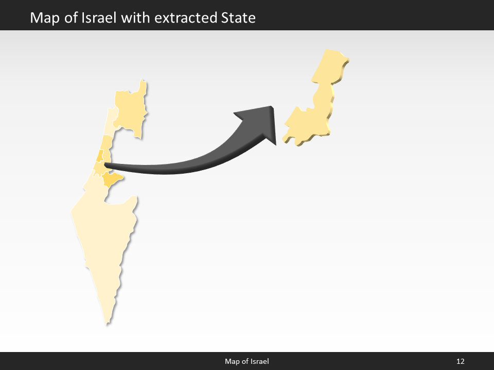 powerpoint map israel