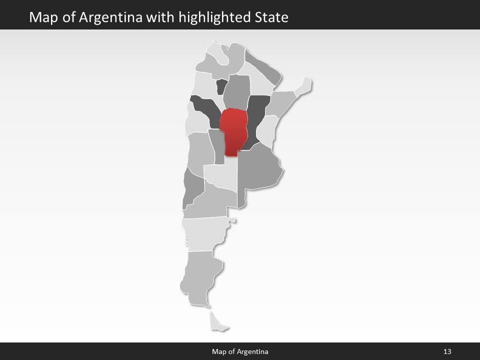 powerpoint map argentina