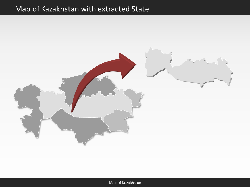 powerpoint map kazakhstan