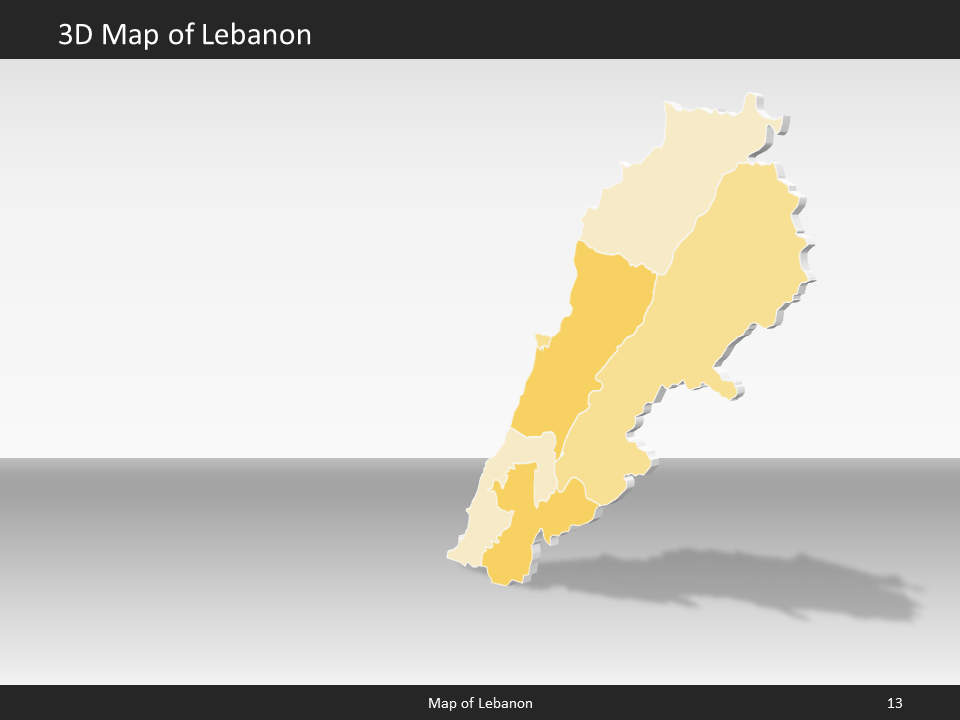 powerpoint map lebanon