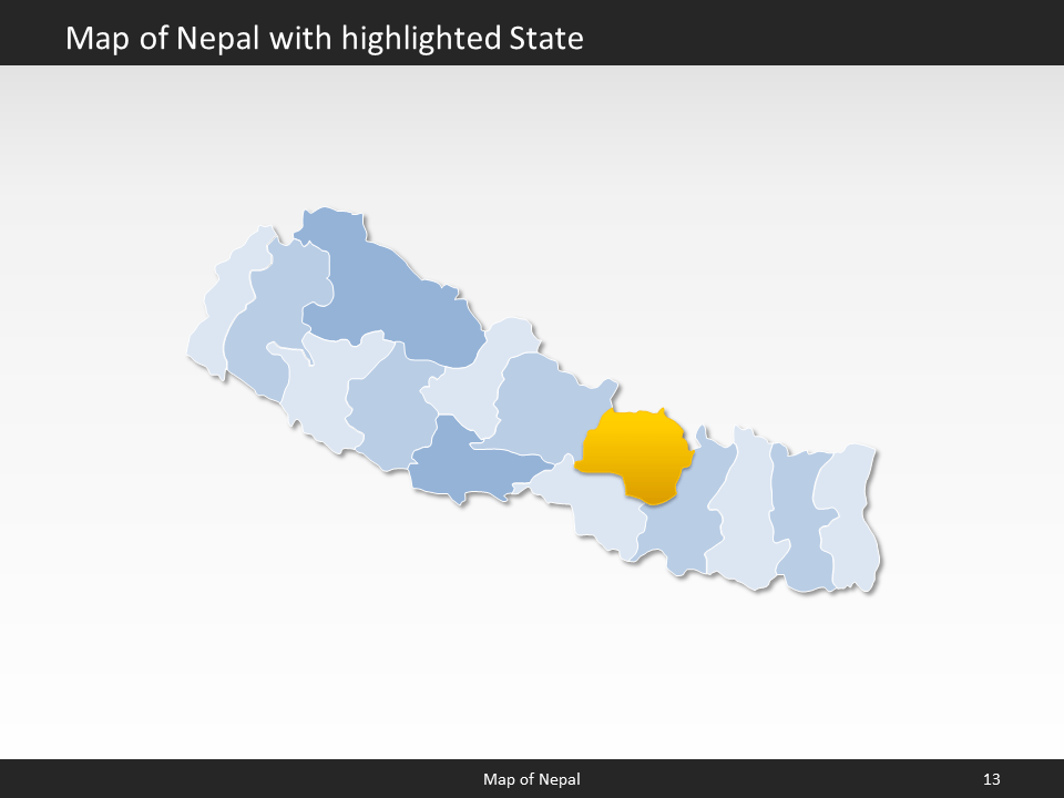 powerpoint map nepal