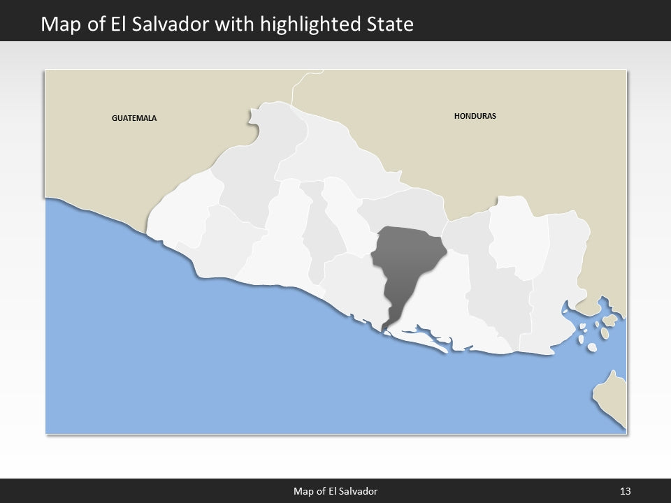 powerpoint map el salvador