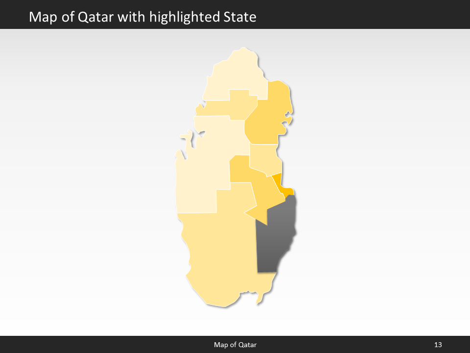 powerpoint map qatar
