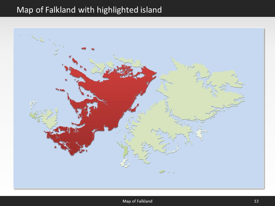 powerpoint map falkland islands