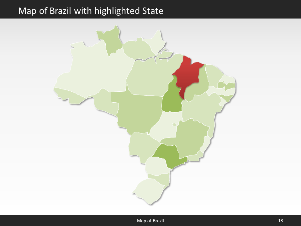 powerpoint map brazil