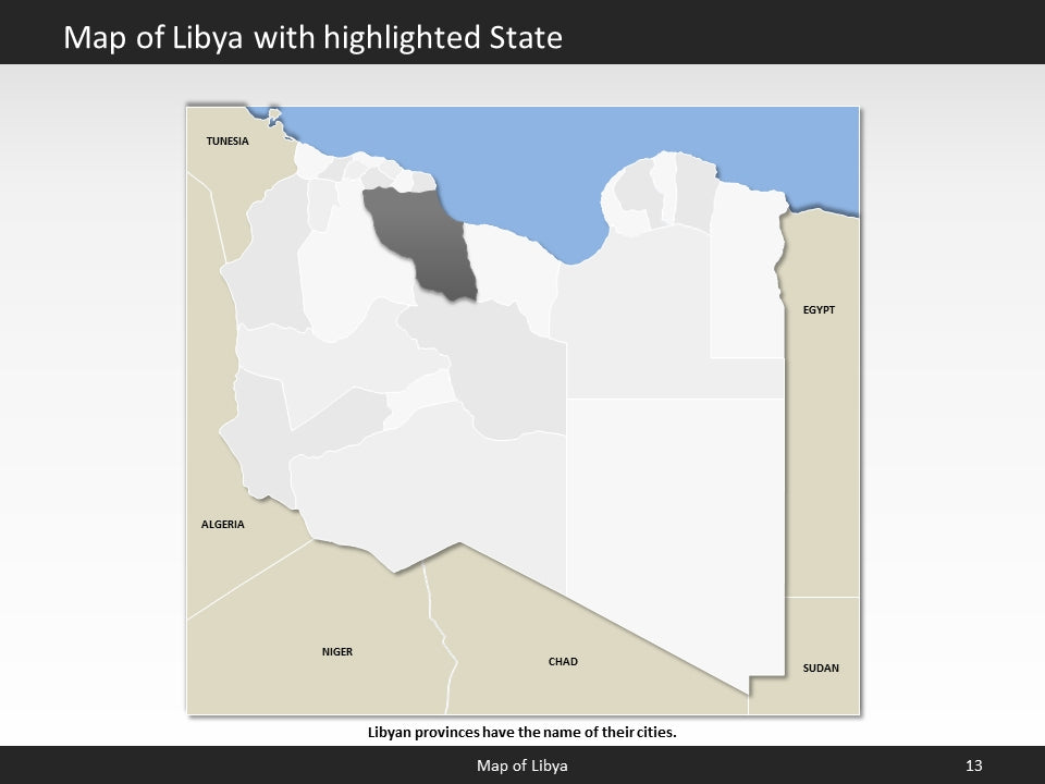 powerpoint map libya