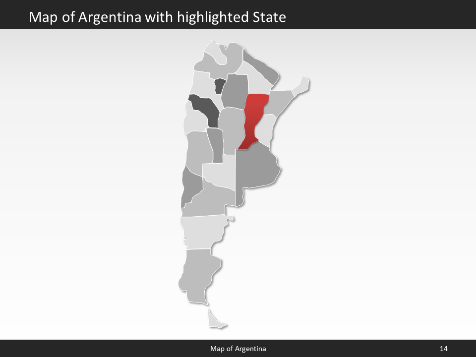 powerpoint map argentina