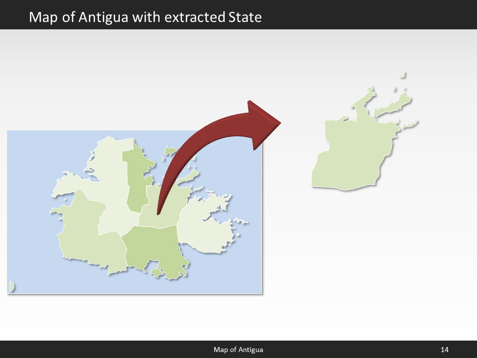 powerpoint map antigua and barbuda