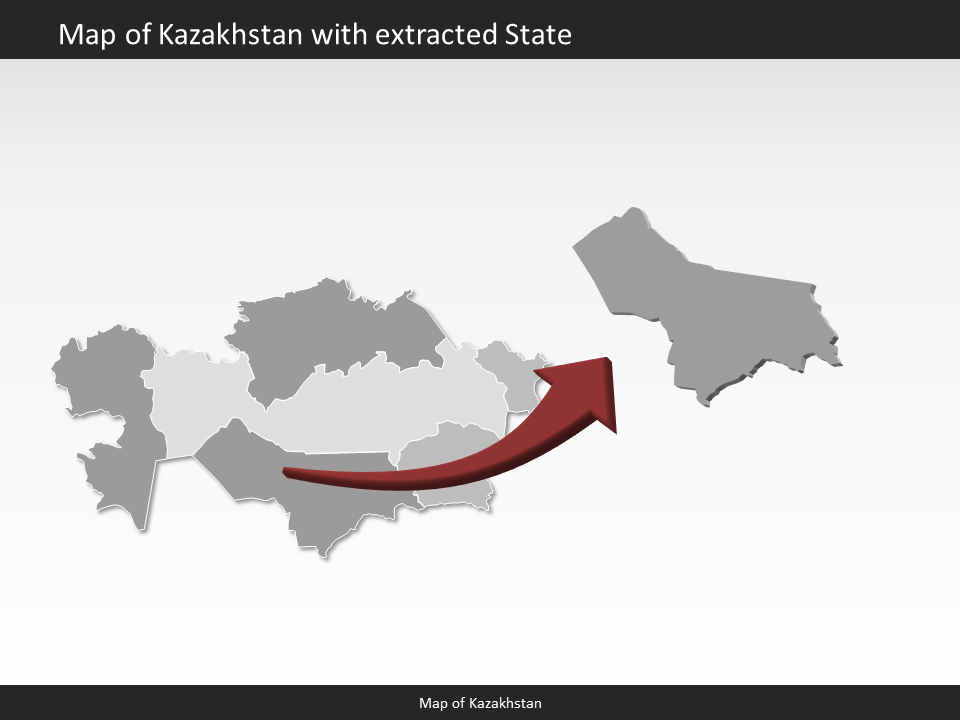 powerpoint map kazakhstan