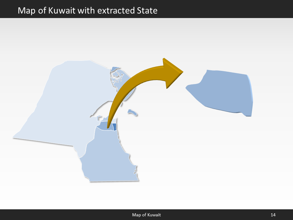 powerpoint map kuwait