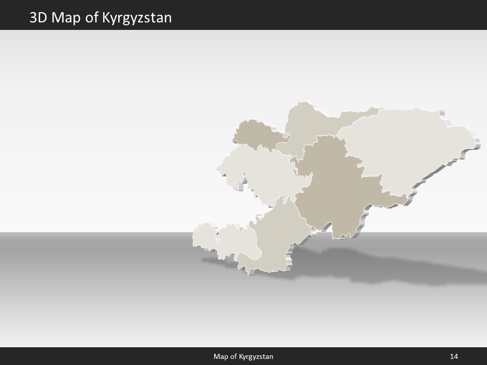 powerpoint map kyrgyzstan