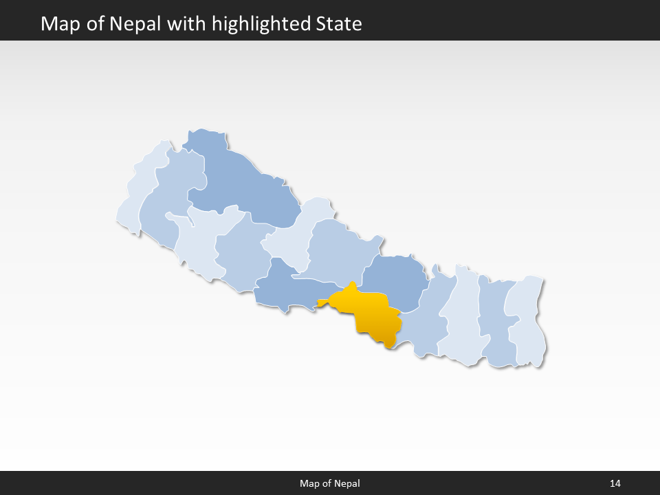 powerpoint map nepal