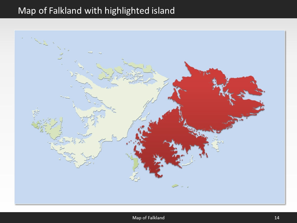powerpoint map falkland islands