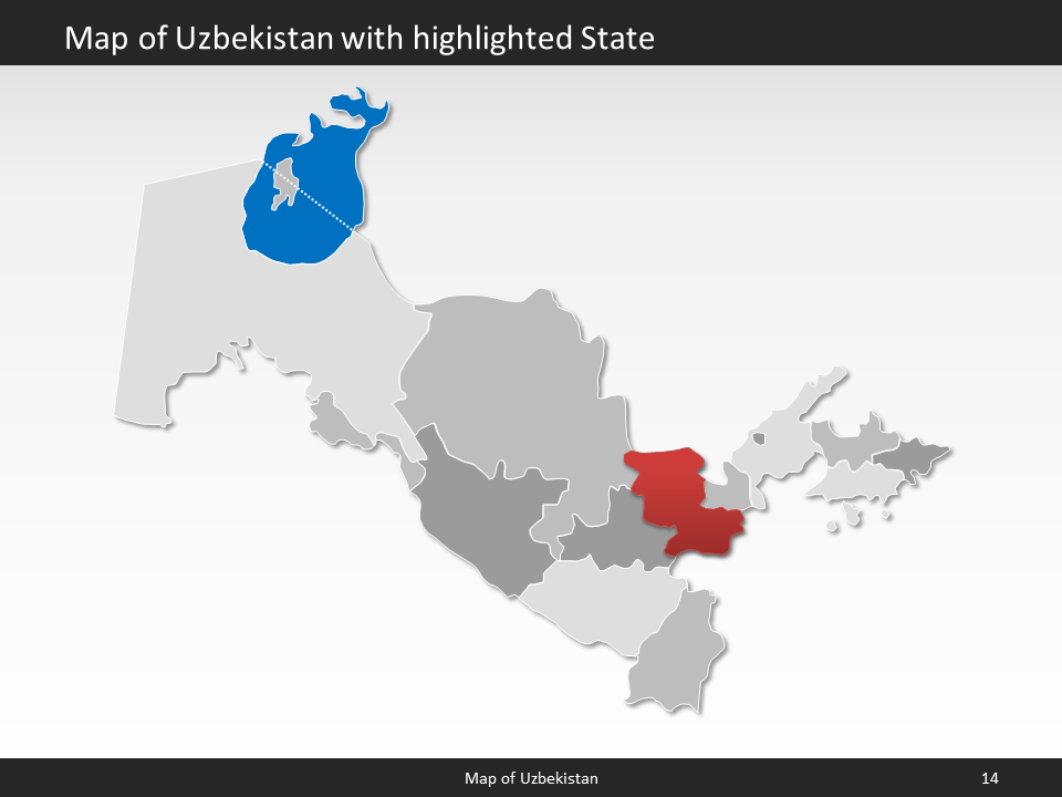 powerpoint map uzbekistan