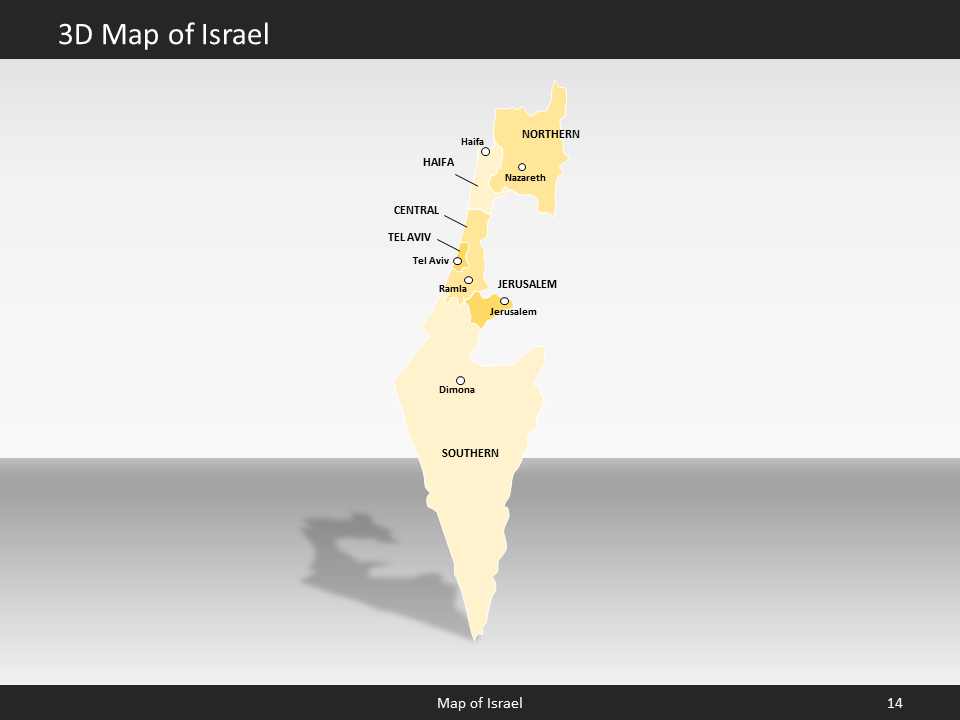powerpoint map israel
