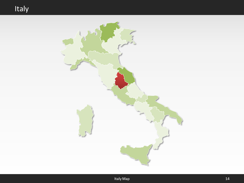 powerpoint map italy