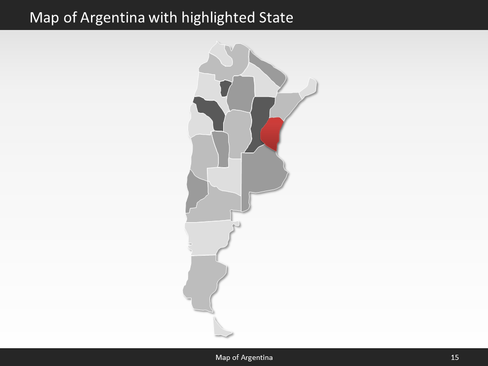 powerpoint map argentina