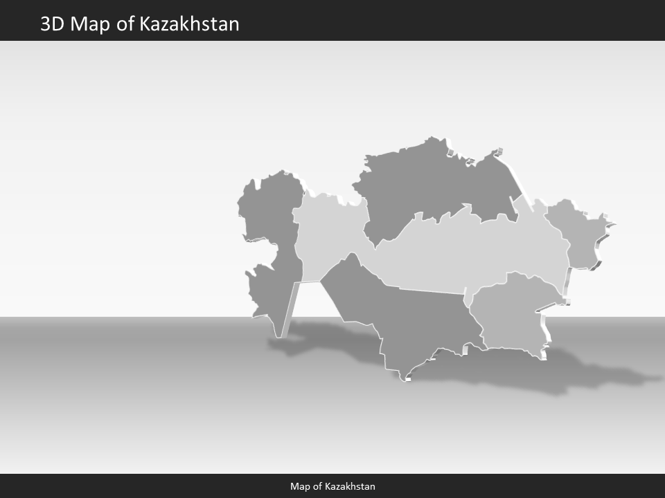 powerpoint map kazakhstan