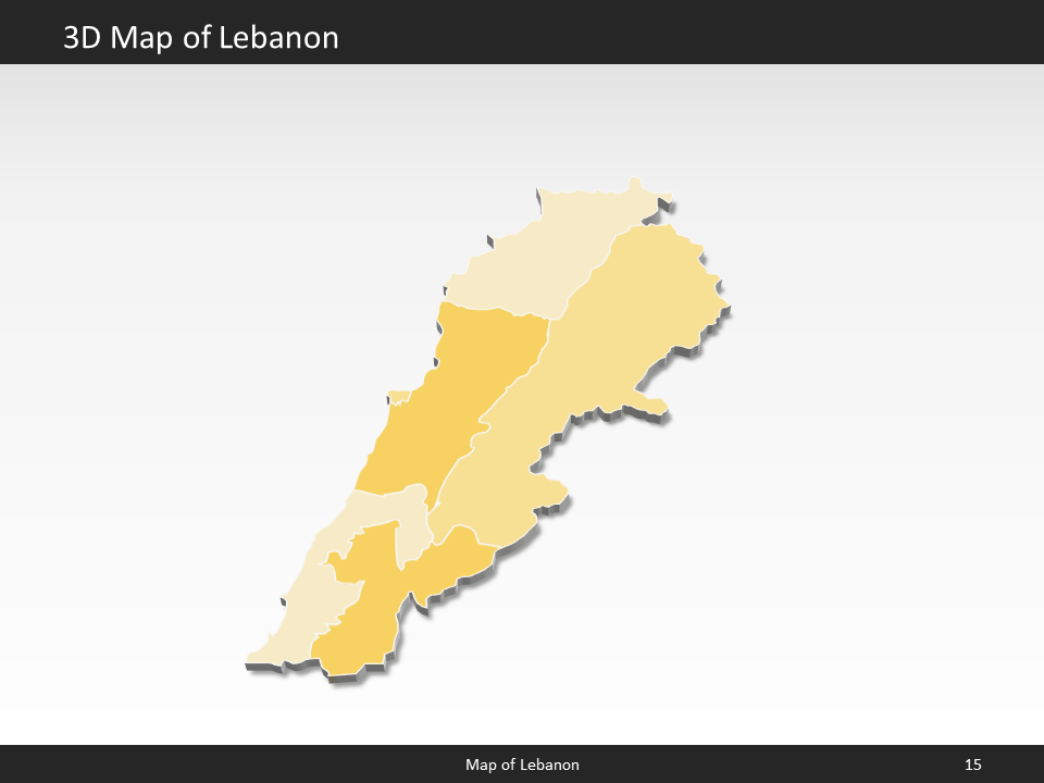 powerpoint map lebanon