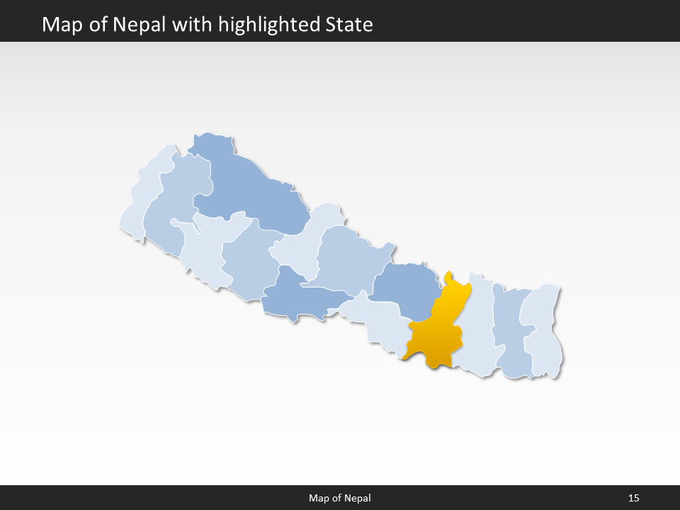 powerpoint map nepal