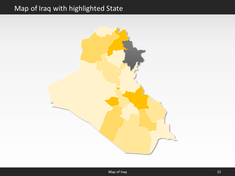 powerpoint map iraq
