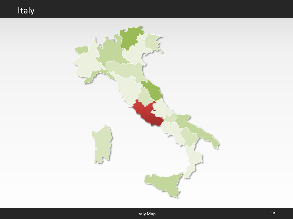 powerpoint map italy