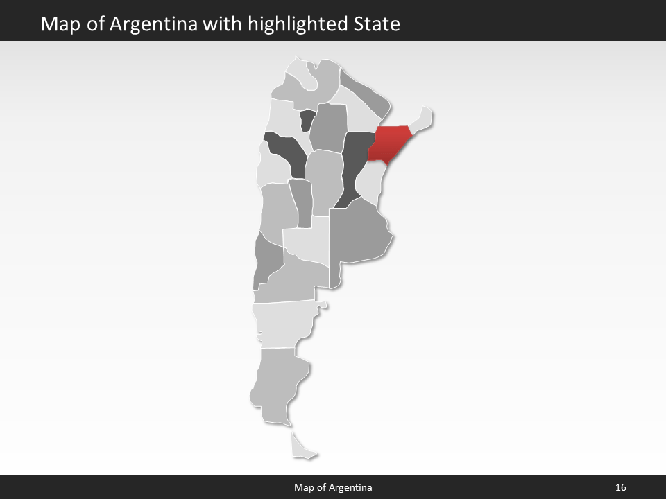 powerpoint map argentina