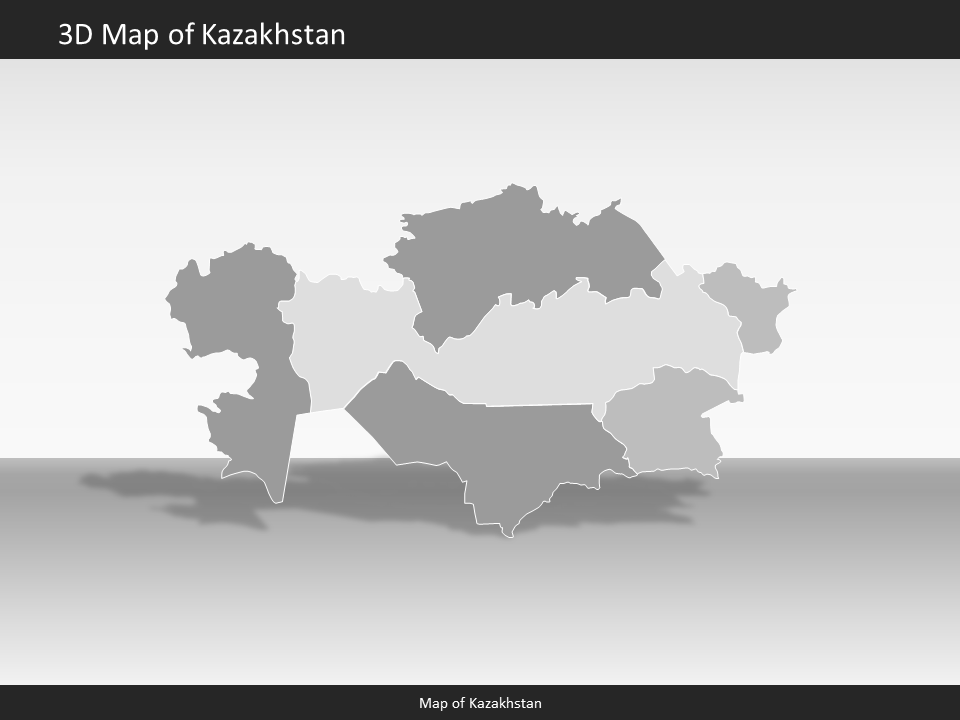 powerpoint map kazakhstan