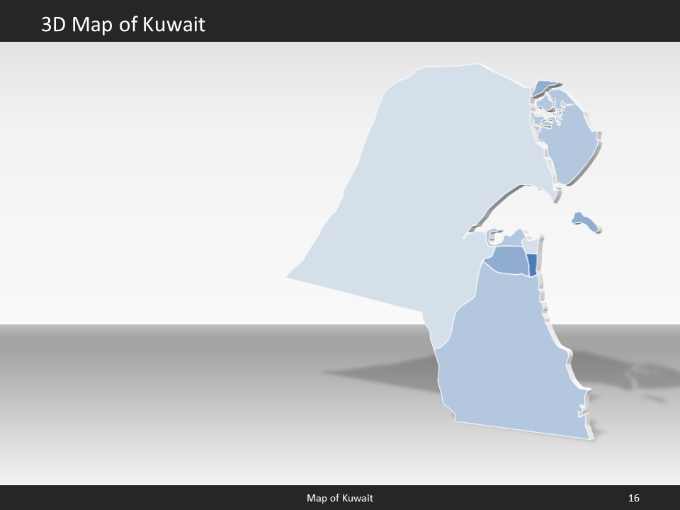 powerpoint map kuwait