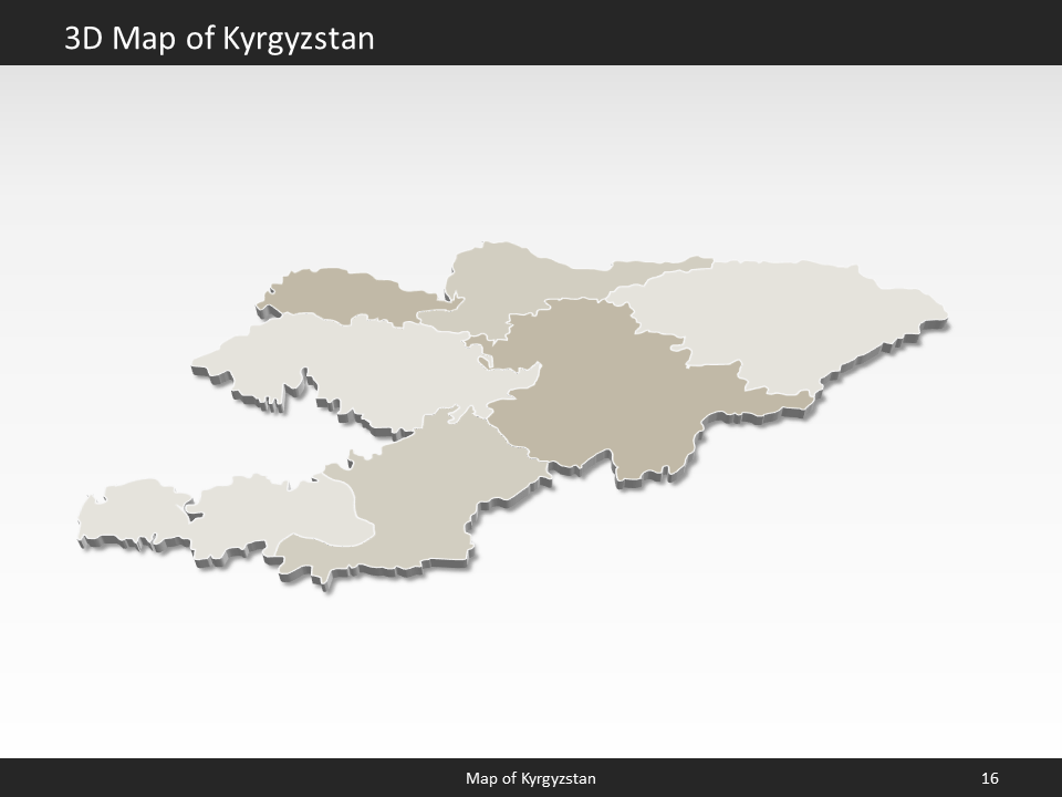 powerpoint map kyrgyzstan